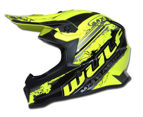 Wulfsport Kinderhelm neon gelb